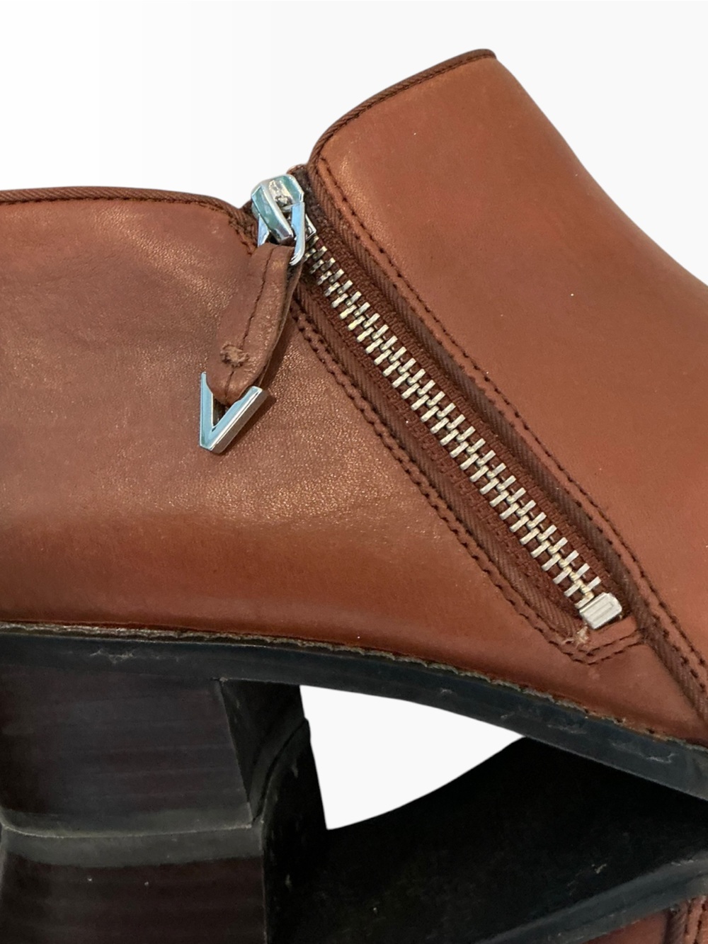 Vionic Jolene Brown Leather Ankle Boots Booties Orthotic Friendly Size 7.5 - Picture 7 of 14